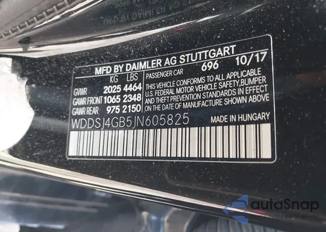 2018 Mercedes-Benz Cla 250 4Matic from USA, damaged, VIN WDDSJ4GB5JN605825